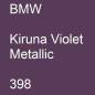 Preview: BMW, Kiruna Violet Metallic, 398.